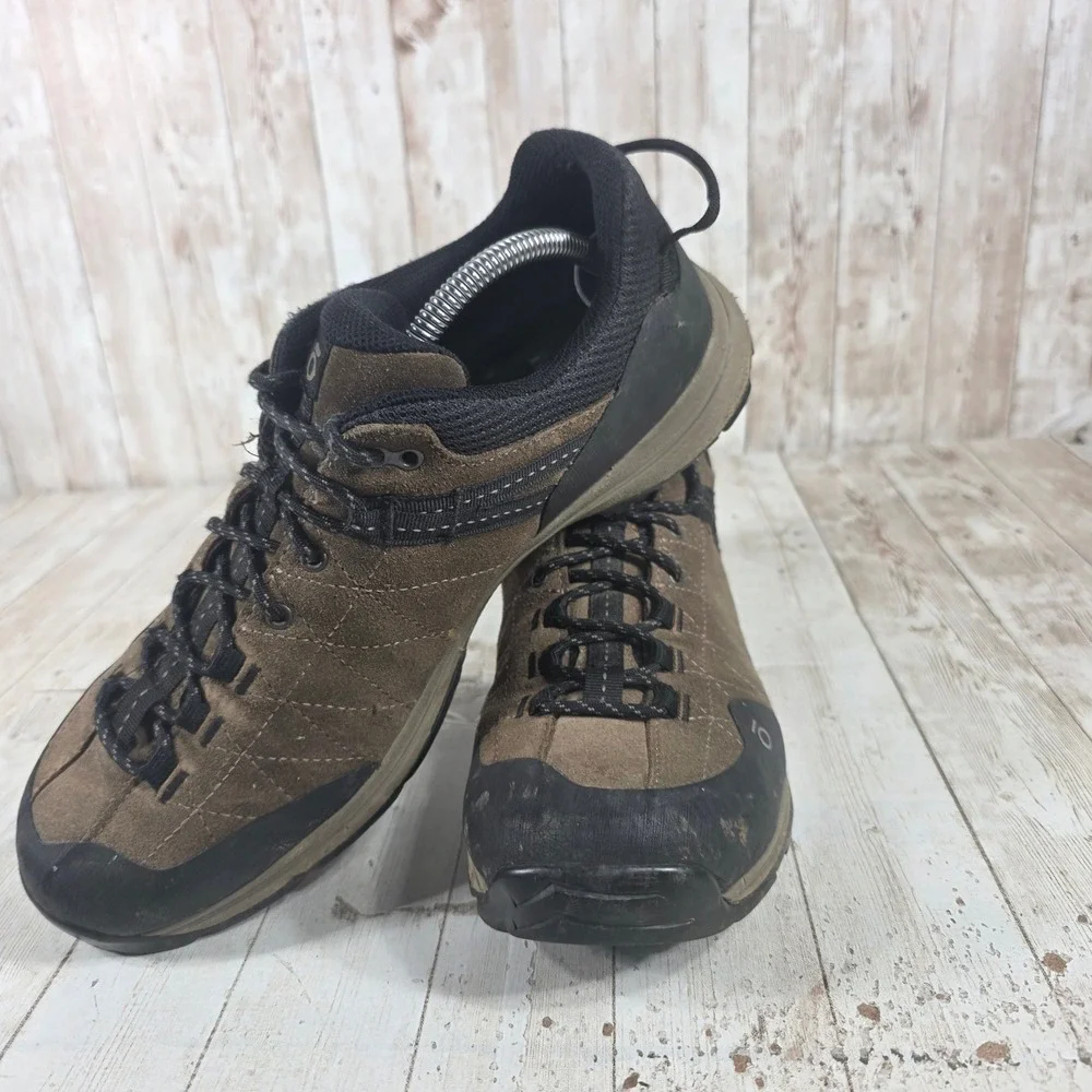Oboz Mens Trail Hiking Shoes Brown Suede‎ Waterproof Outdoor Boots Size 10